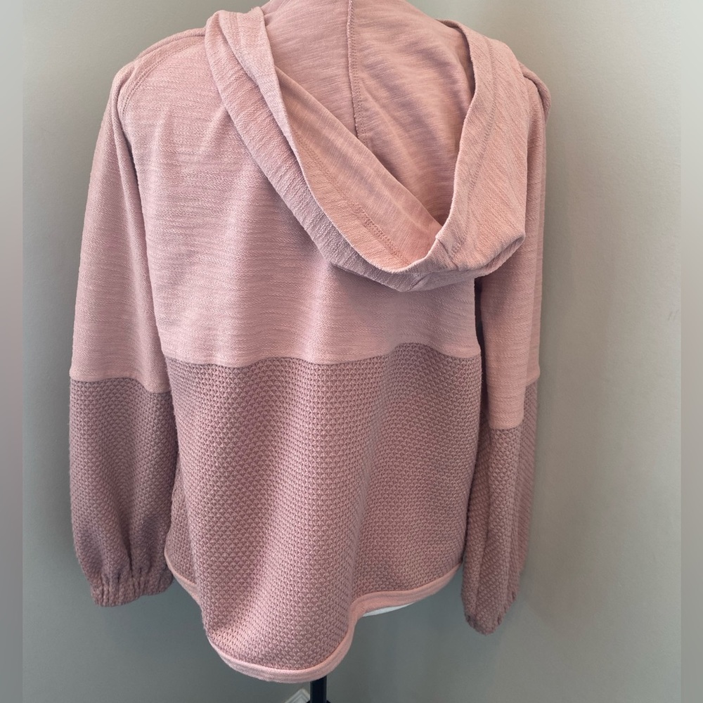 Doe & Rae Pink Button Hoodie - Picture 2 of 6